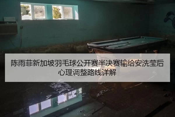 陈雨菲新加坡羽毛球公开赛半决赛输给安洗莹后心理调整路线详解